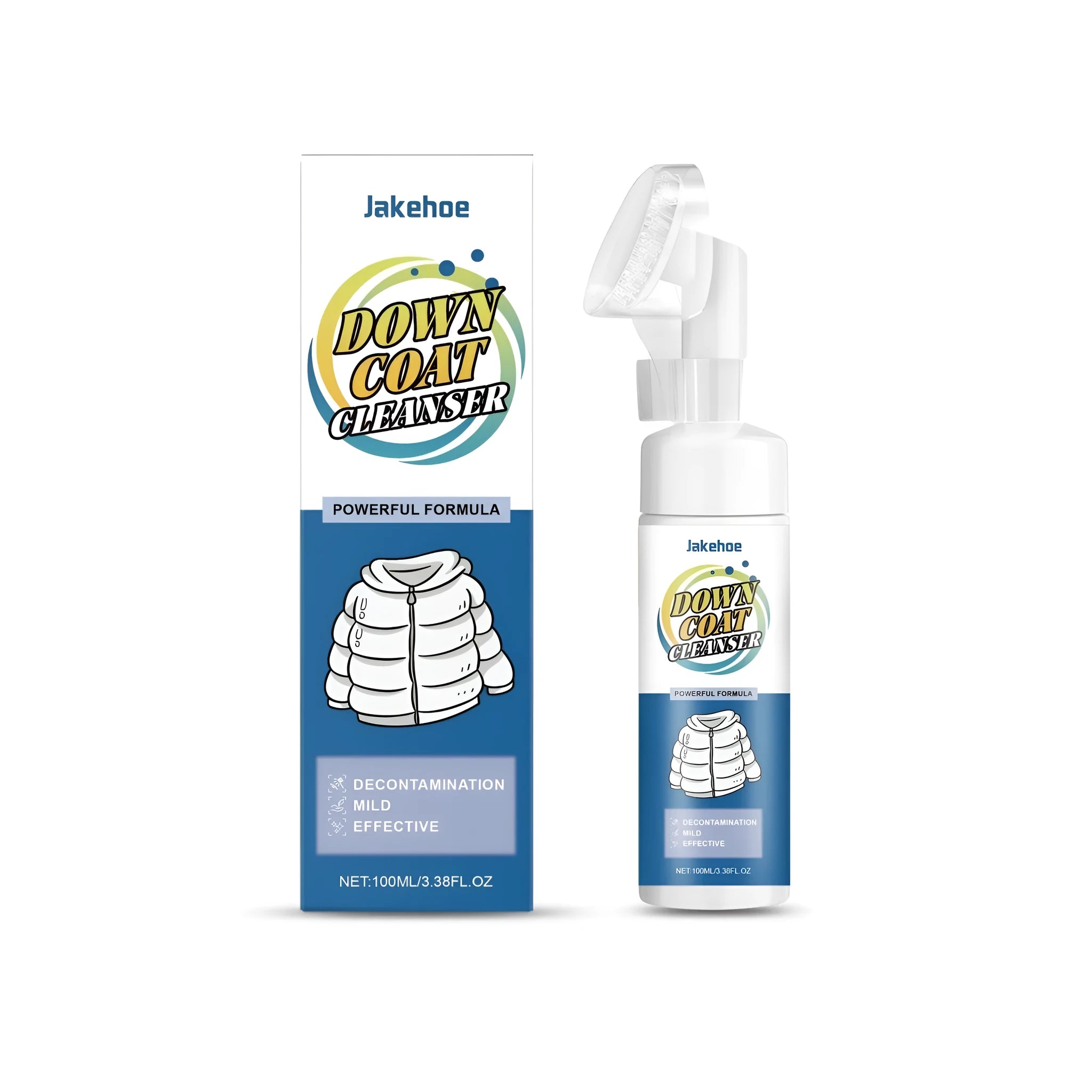 100ml down coat cleaner bottle for washing down jackets and duvets