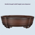 Classical simple purple clay flower pot for plants and bonsai, 50cm wide