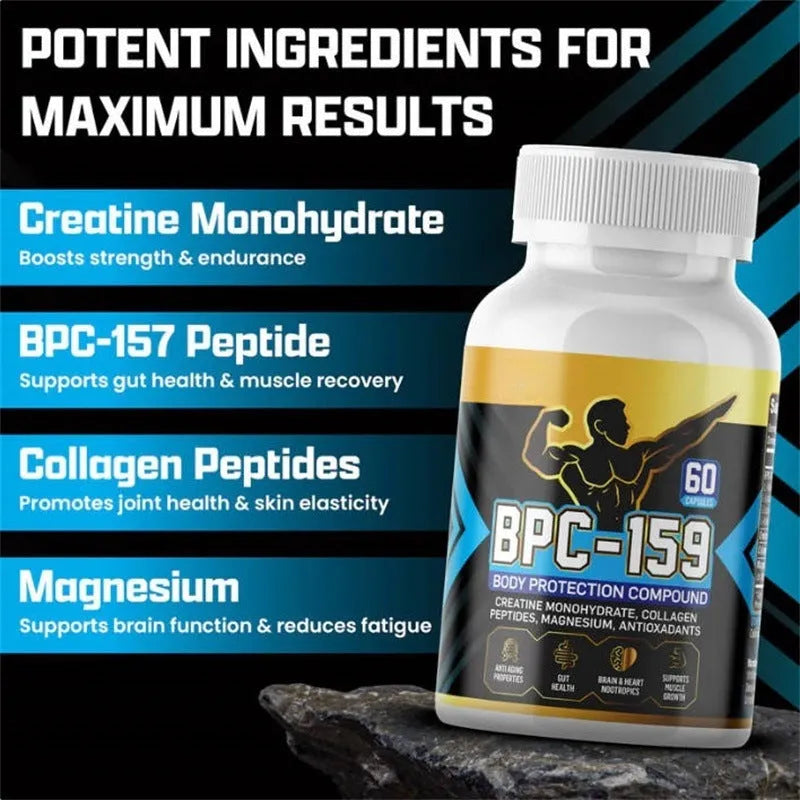 One bottle of body supplements capsules for energy support nutritional supplementation