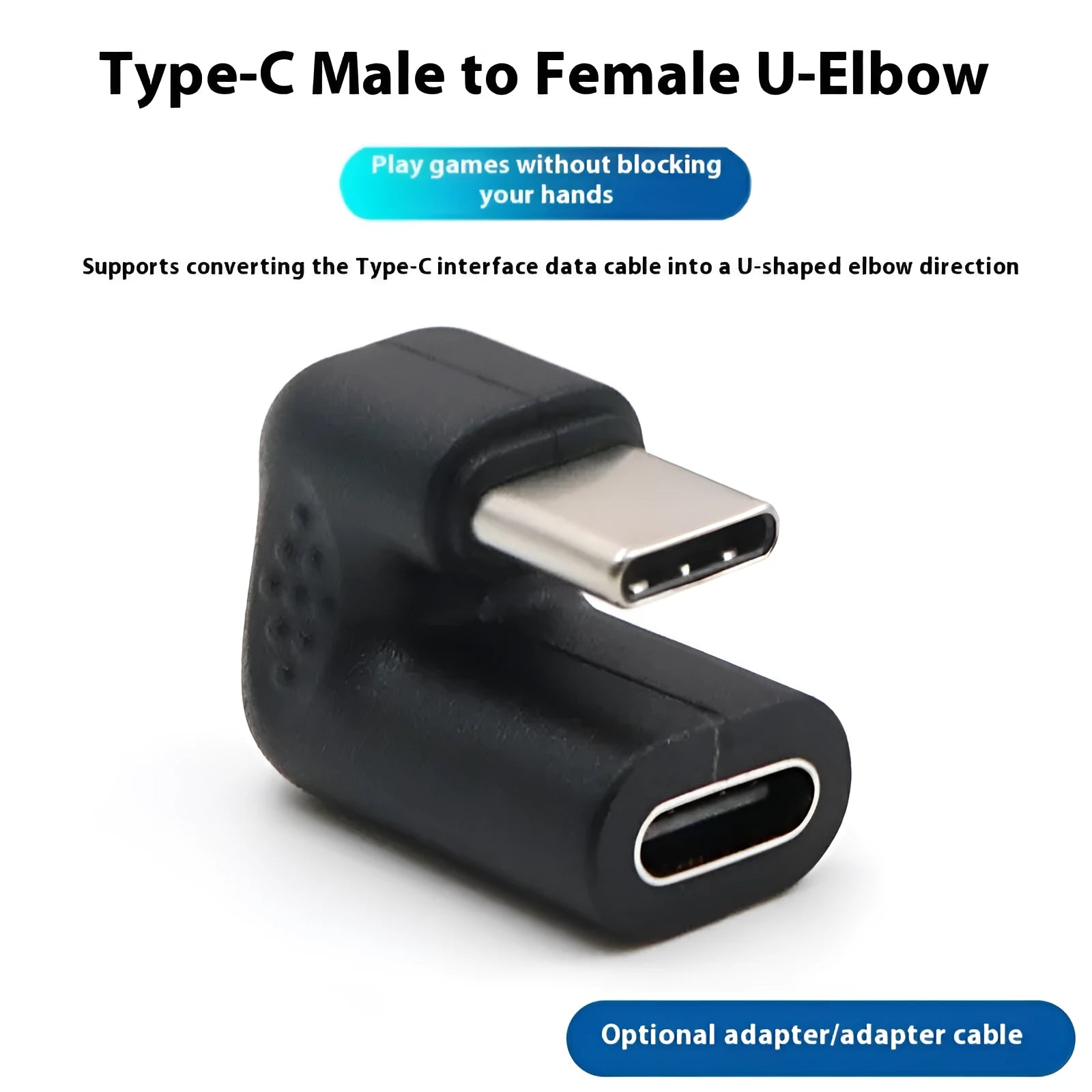 15cm USB male to female extension cable adapter with plastic U-bend housing