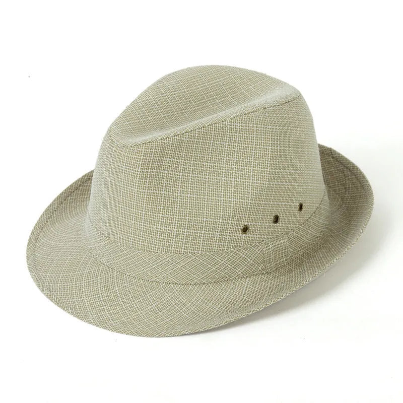 Men's thickened wool felt fedora hat showing classic trilby shape available in multiple colours with size tags