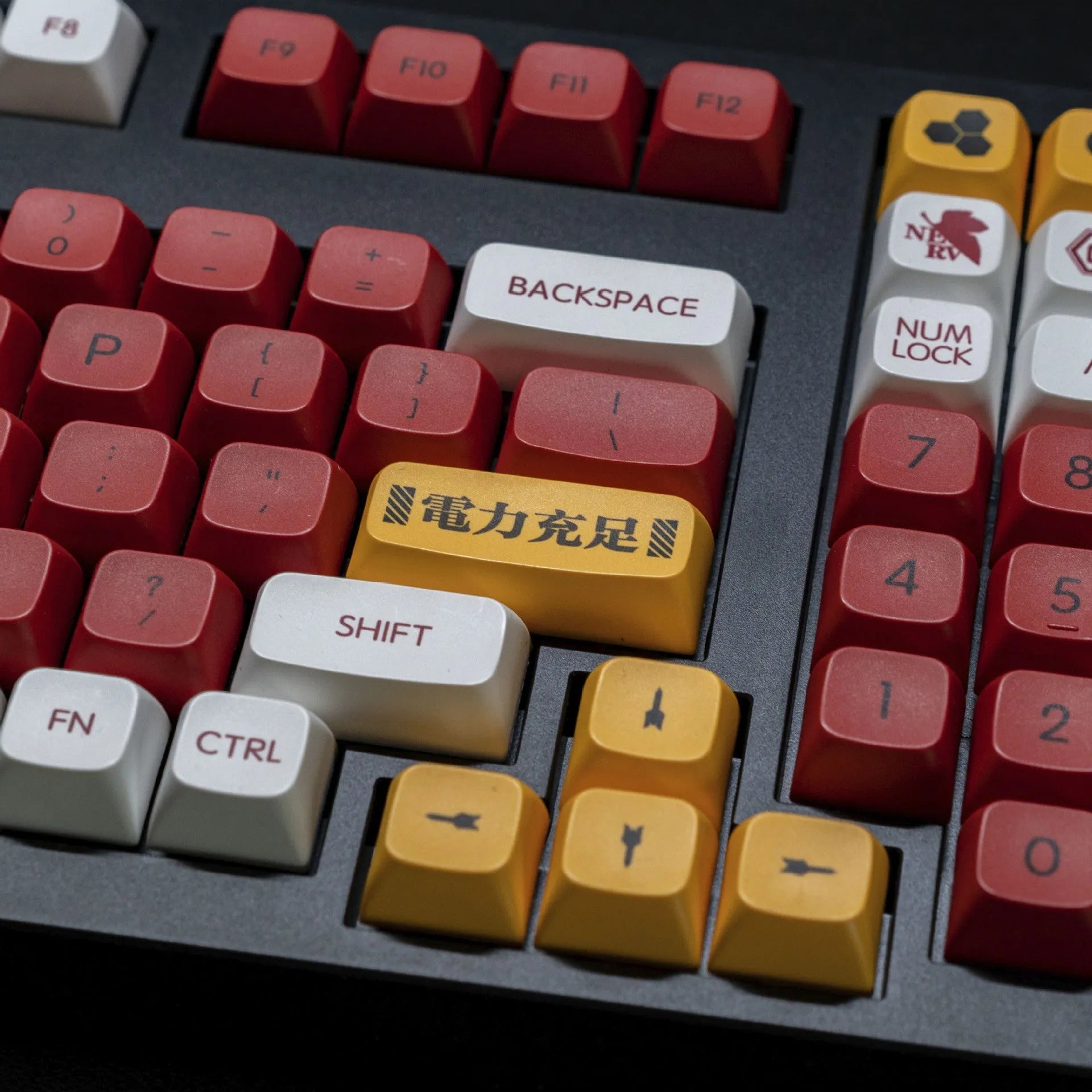 138 colourful Boy and Girl themed PBT keycaps for mechanical keyboards, packed in a box.