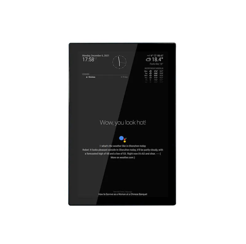 13.3 inch integrated computer voice assistant with CM4 main control and touch display magic mirror interface