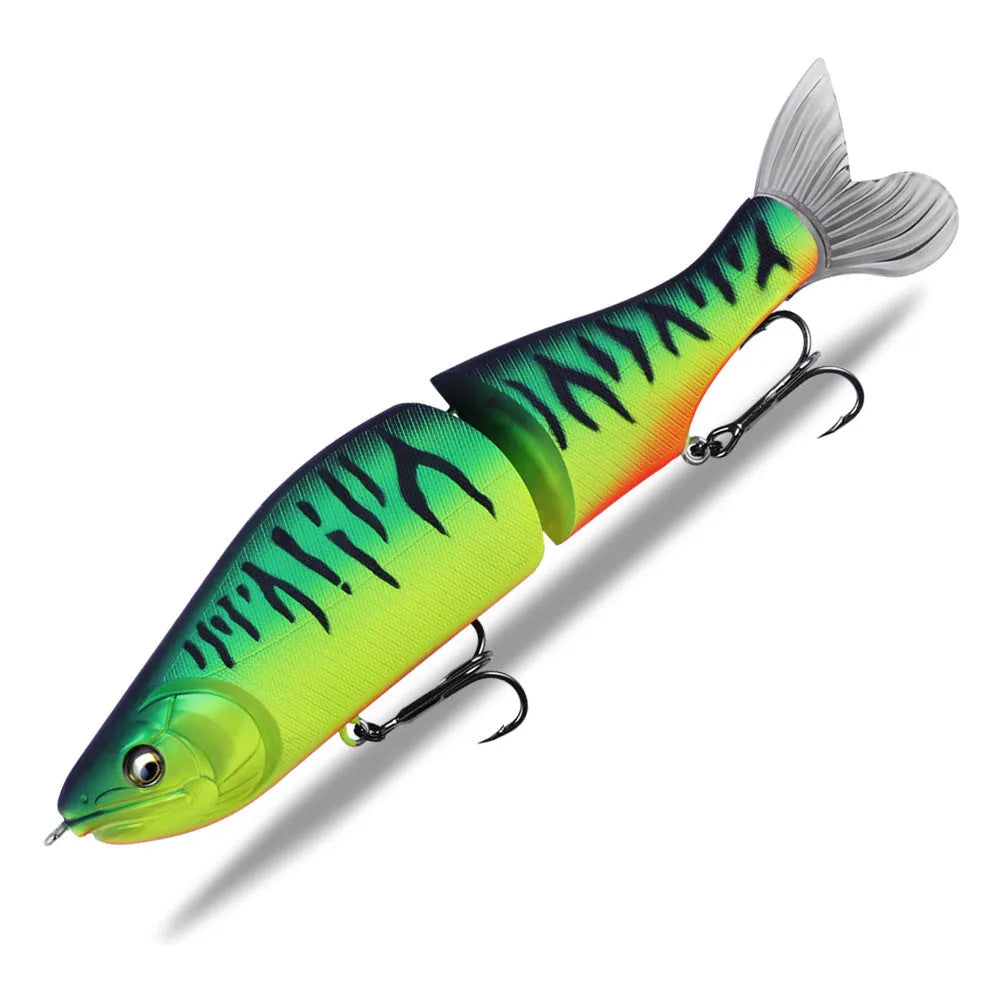 185mm plastic fishing lure with swimming action in assorted colours for bass fishing