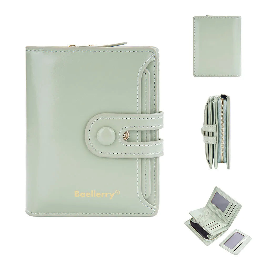 Women's PU leather card holder wallet in multiple colour options with polyester lining