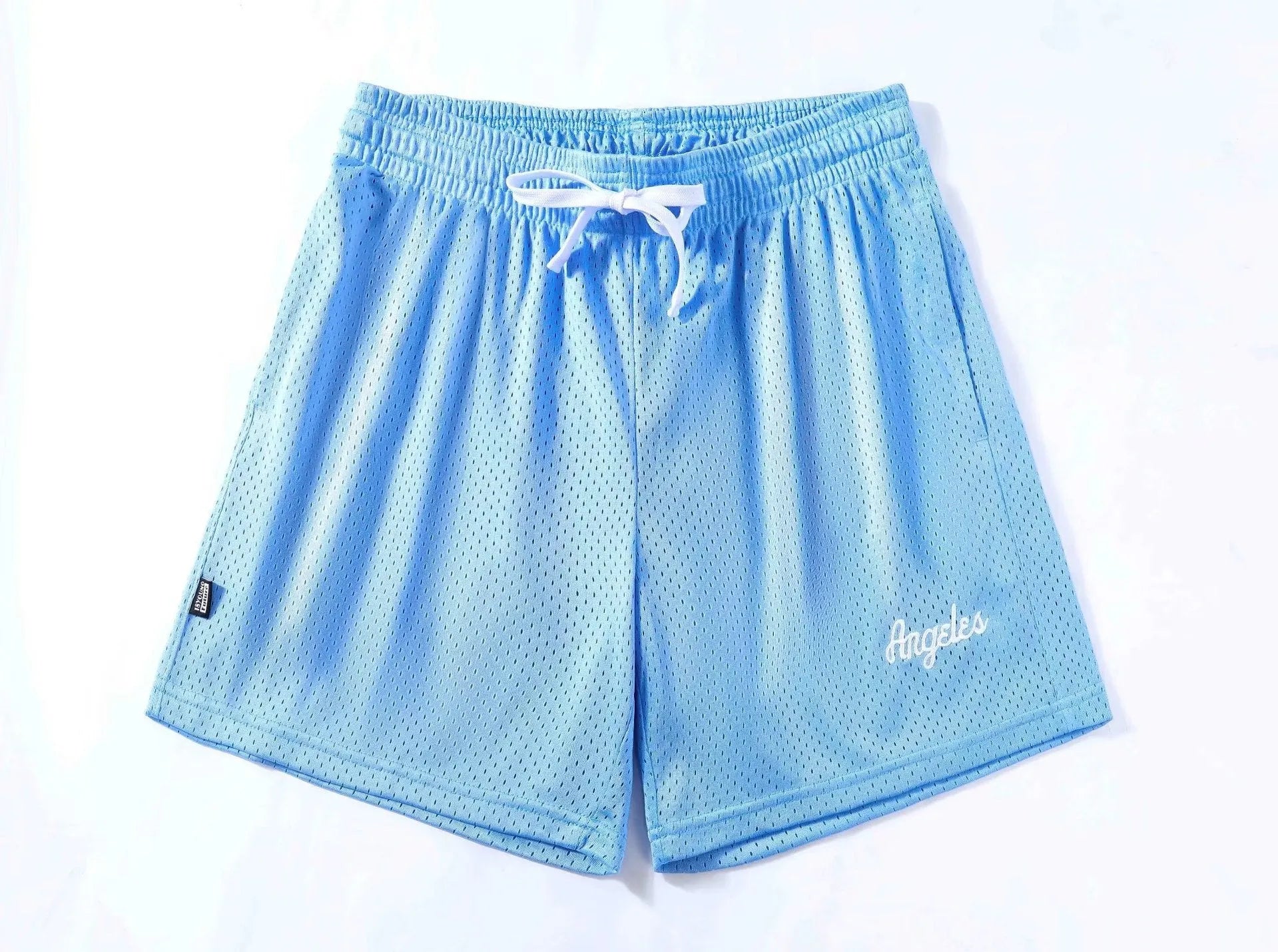Men's personalised double-layer mesh shorts in various colours showing sport and leisure styling
