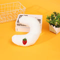 Cartoon U-shaped half moon pillow for cats in blue pink white yellow colour options