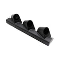 Black car instrument mounting frame with three holes for right-hand drive vehicle gauge installation