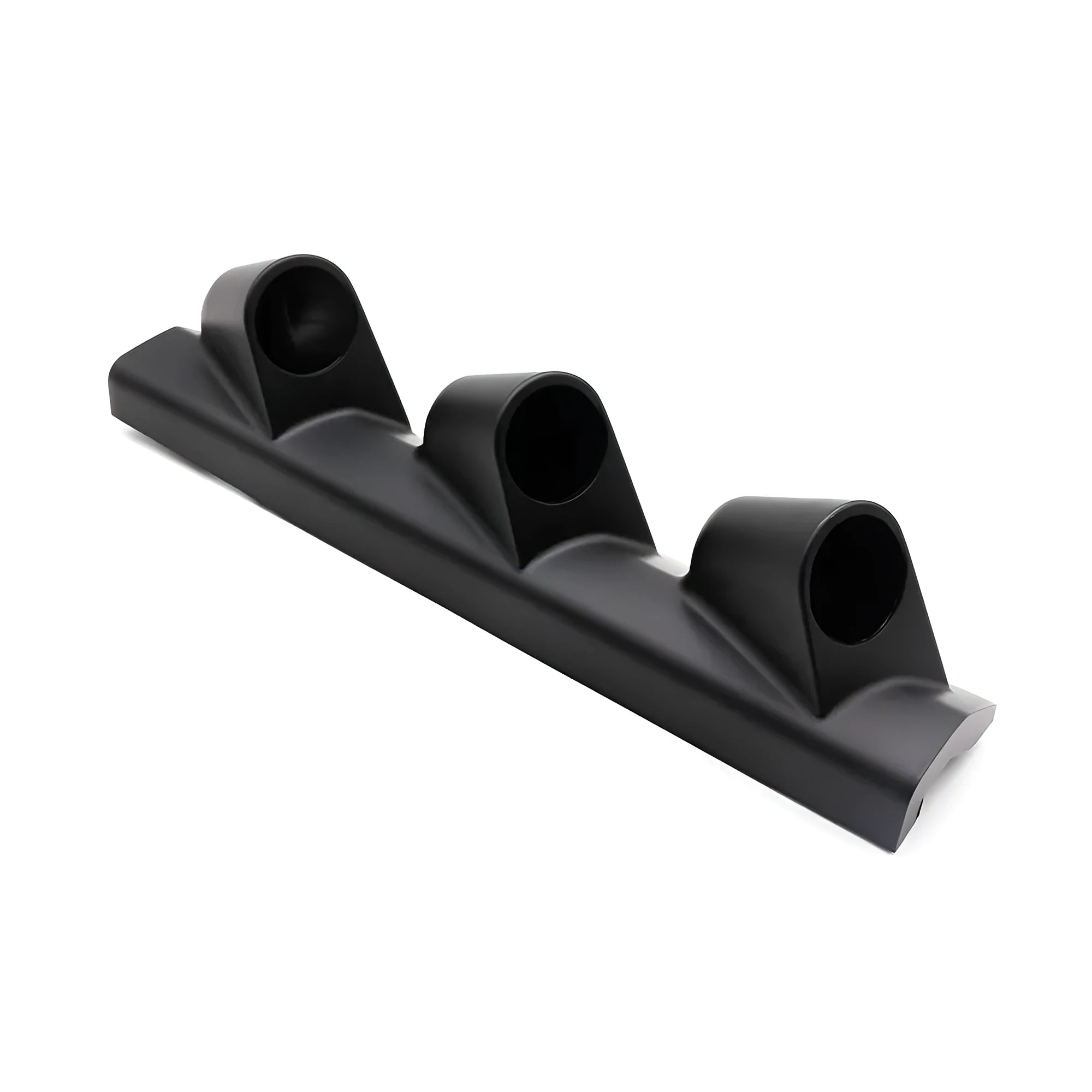 Black car instrument mounting frame with three holes for right-hand drive vehicle gauge installation