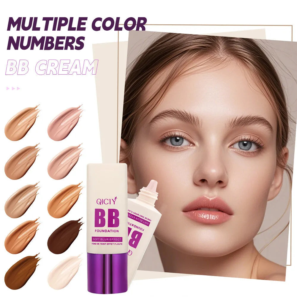 Feeding bottle applicator for 10-shade brightening BB cream liquid foundation concealer.