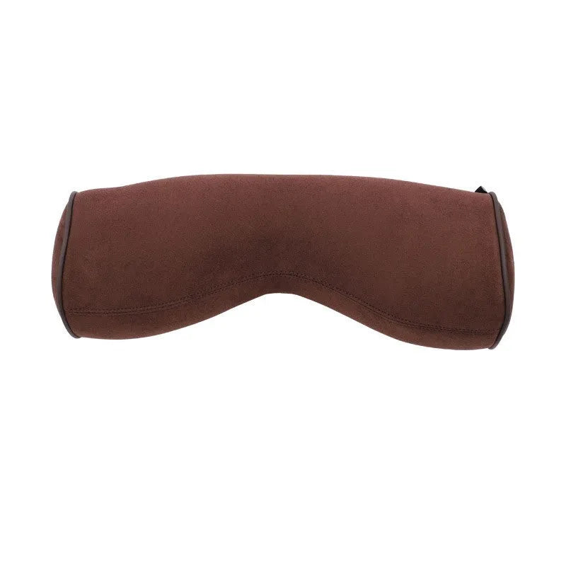 Volvo car headrest cushion and lumbar support pillow set in minimalist design with synthetic fibre filling