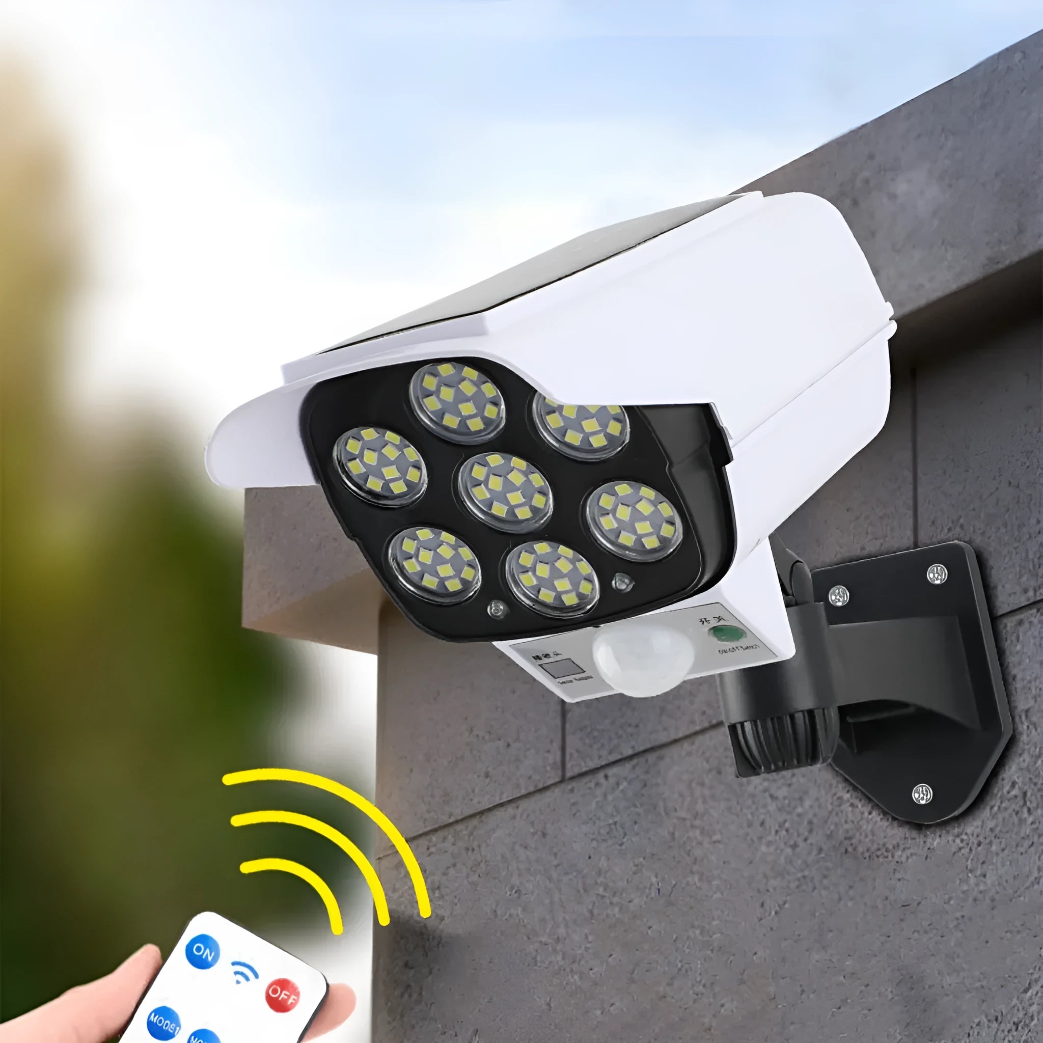 Solar simulation monitor lamp for outdoor courtyard and wall lighting with waterproof LED induction technology
