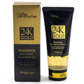 24k gold foaming face gel-in-oil cleanser in 100g tube, soap-free fragrance-free oil facial cleanser