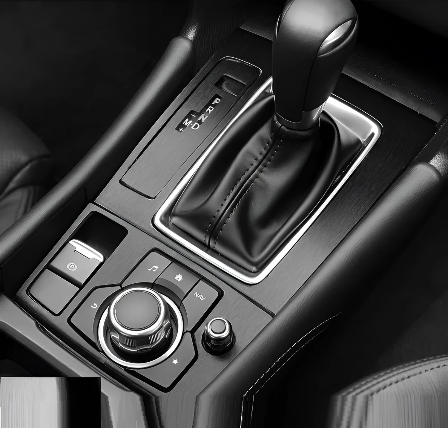 Car interior decorative adhesive film sticker kit for centre console and dashboard modification.