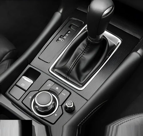 Car interior decorative adhesive film sticker kit for centre console and dashboard modification.