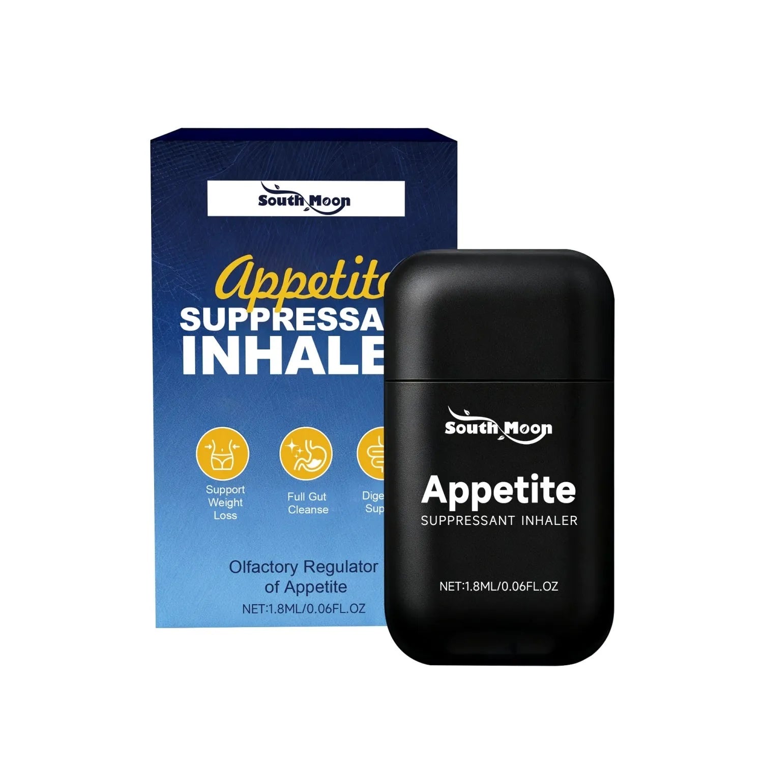 Body Management Inhaler with menthol and aloe leaves, 1.8ml capacity in a compact tube