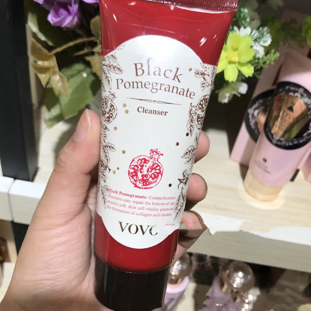 Pomegranate Extract Moisturising Water bottle, part of a skincare set with cream, essence, eye cream and cleanser.