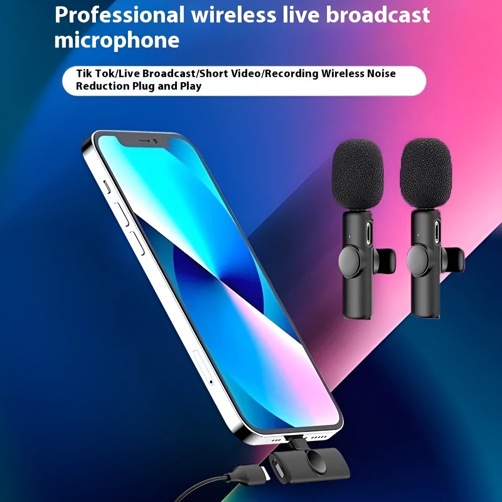 K-series collar clip microphone for wireless outdoor recording with multiple interface options.