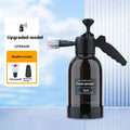 Black 2L hand-held spray sprayer with switch lock and two nozzles for car washing and garden watering