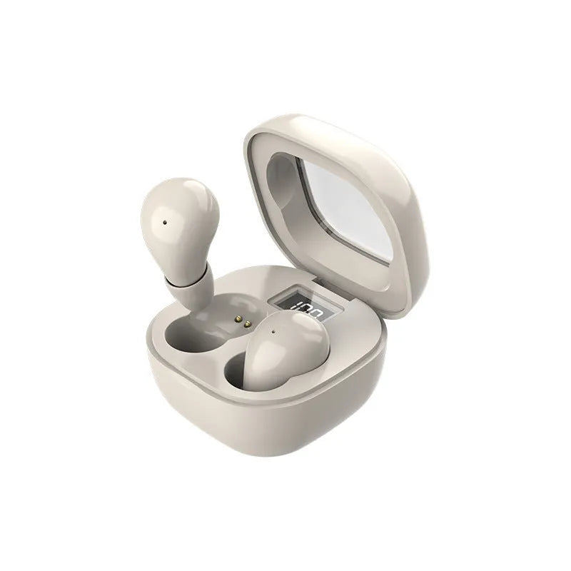 Mini13x Bluetooth headset with digital display, plastic in-ear design, black colour