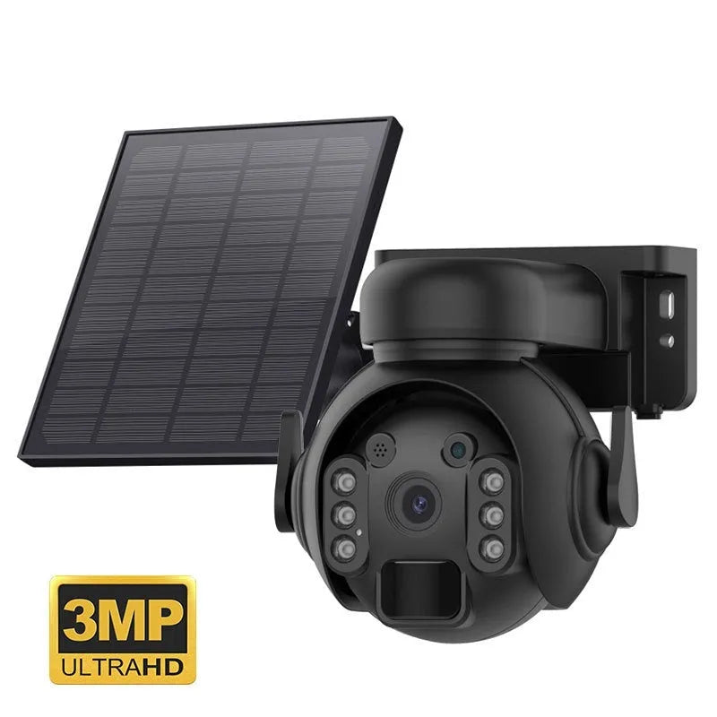 3 million pixel solar security camera with full-colour night vision in white, black or camouflage