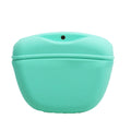 A silicone dog training treat pouch with a clip, shown in one of six available colours.