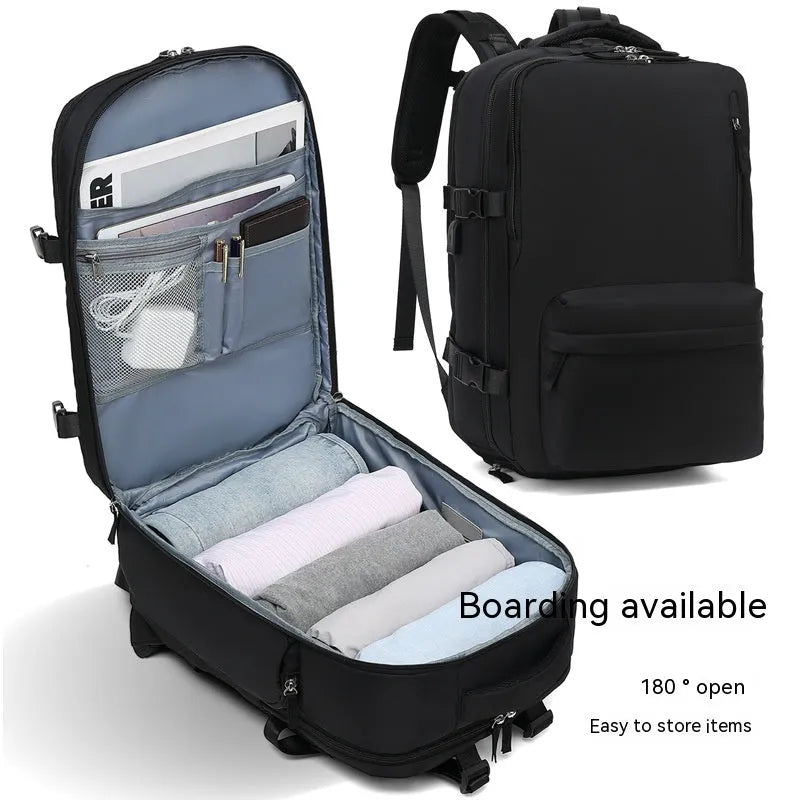 Large waterproof mummy-style backpack in nylon, shown in a selection of colours including black, mint green, and pink.