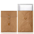 Non-magnetic notebook computer bag liner in washed kraft paper for 13 inch laptop