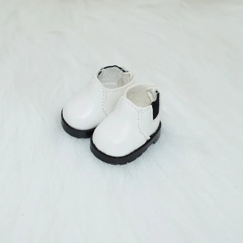17cm fashion doll replacement shoes in multiple styles including black boots and pink heels