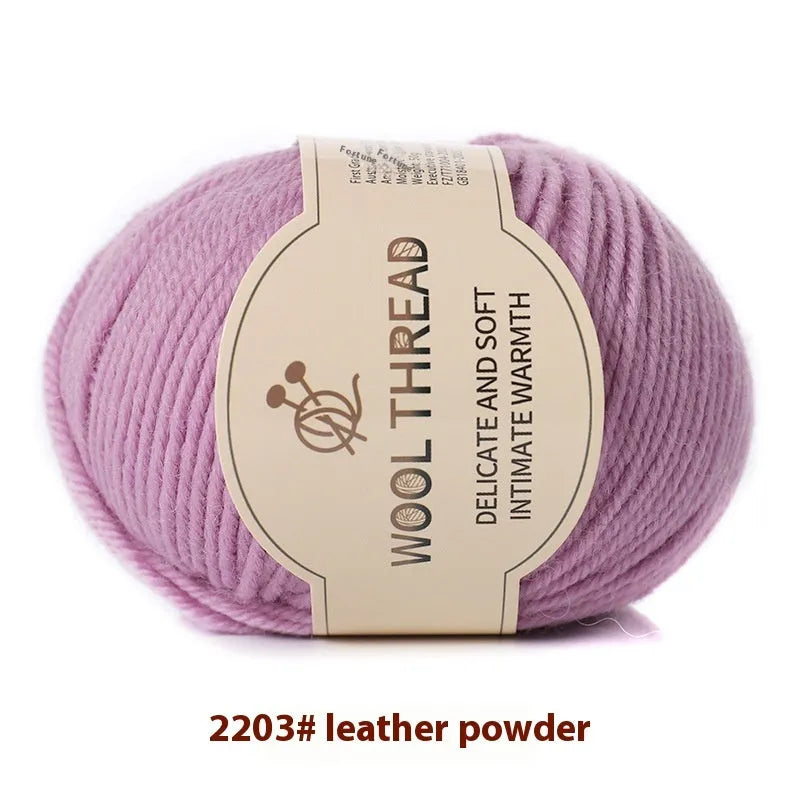 Roll of hand knitting wool yarn for baby garments in various colour options