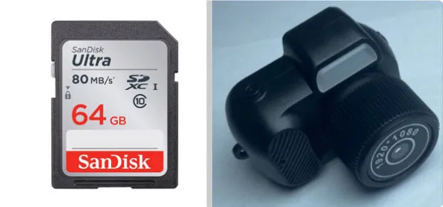 Black Y3000 HD outdoor sports camera with small LCD screen on front.
