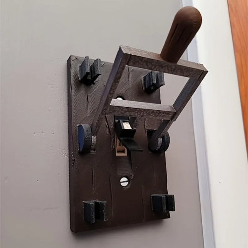Retro decorative single light switch plate for wall mounting