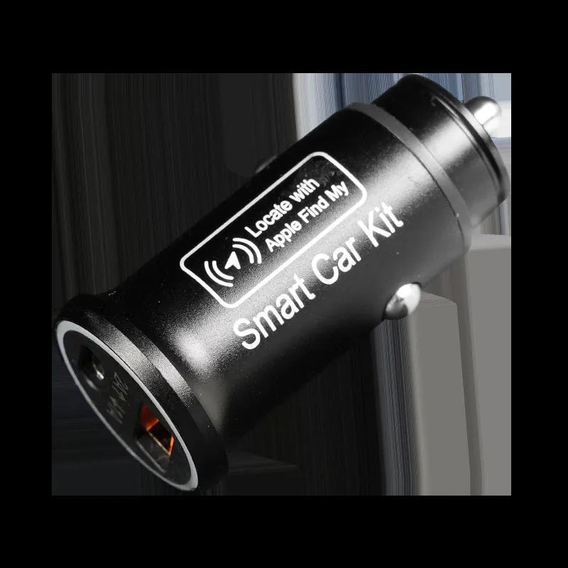 Black handheld GPS setting instrument for car charger locator systems with ABS plastic construction