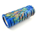 33cm long camouflage pattern EVA foam roller shown in various colour options.