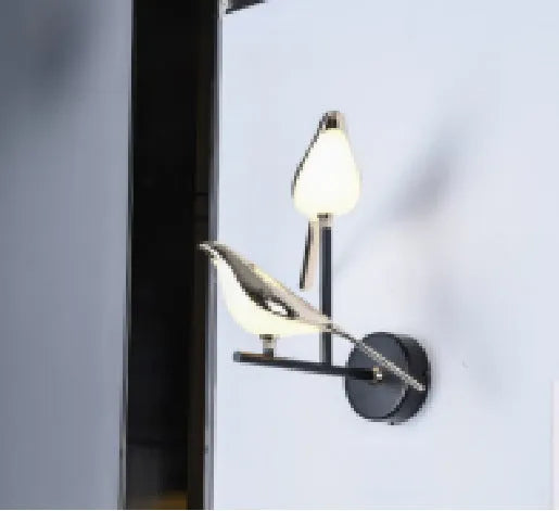 Modern simple aluminium alloy wall lamp with adjustable height for living room and bedroom use