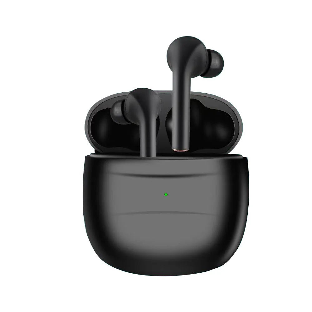 Bluetooth headset sports earphone with earplug style bilateral stereo Black or White