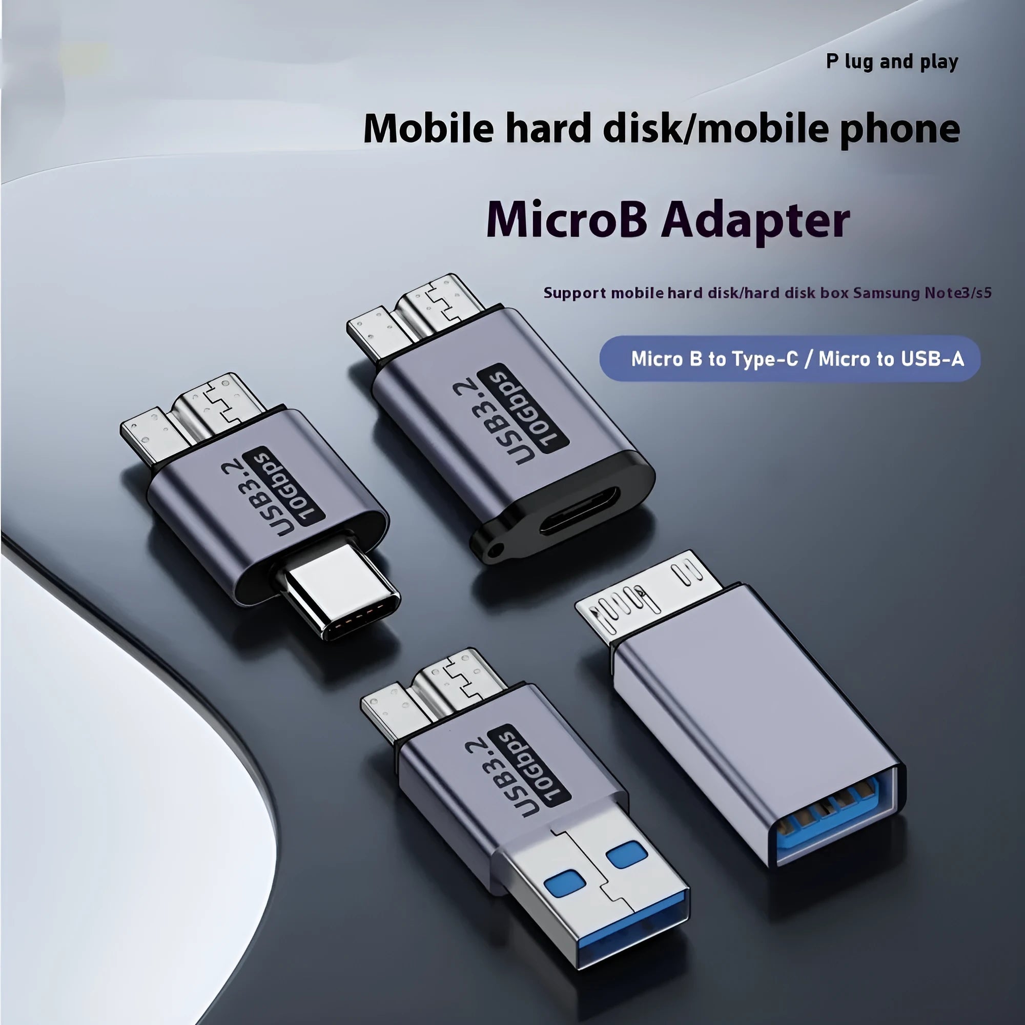 USB AM to Micro-B adapter cable for connecting older devices to modern computers