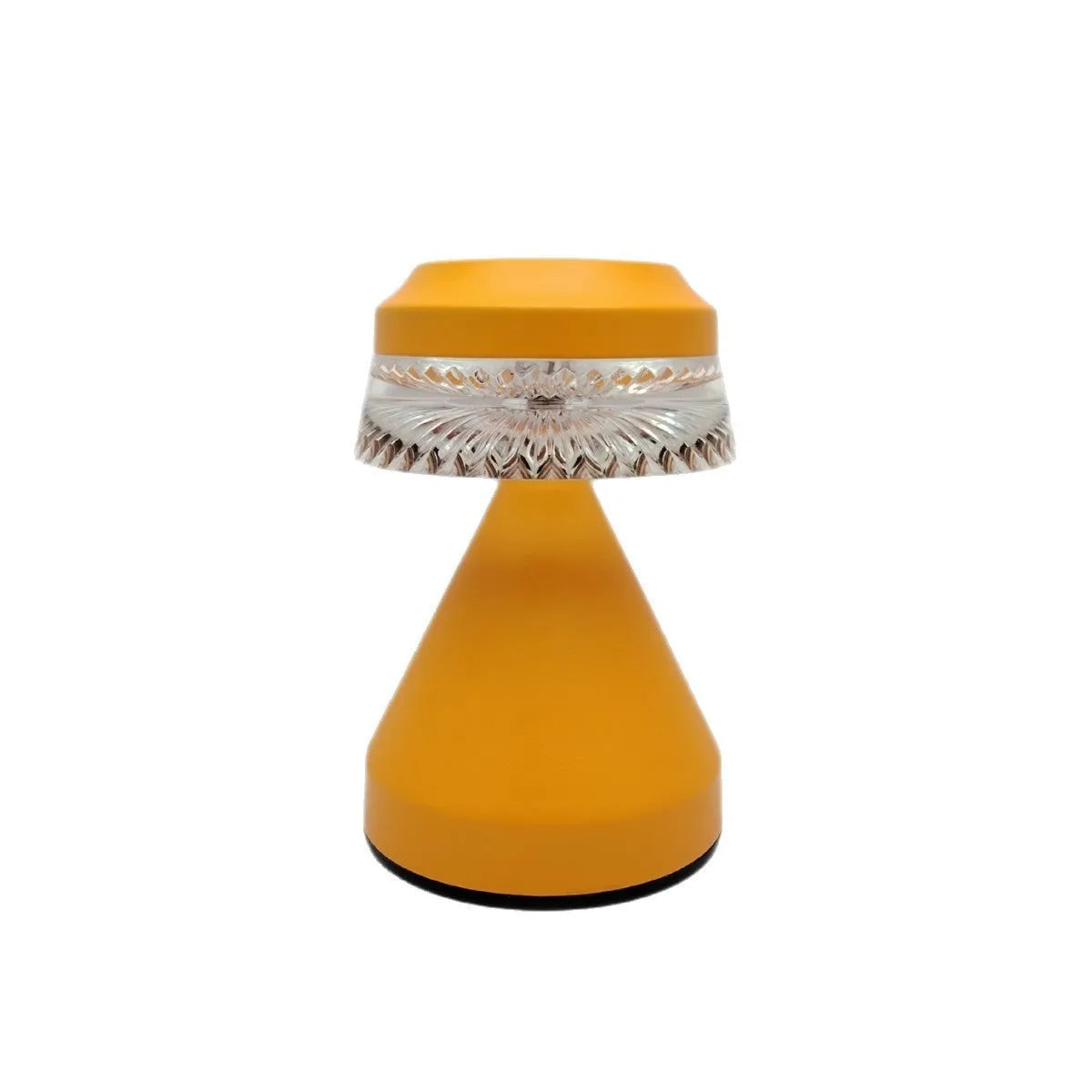 Creative LED charging night light in black, brown, or orange with USB cable and three-colour dimming