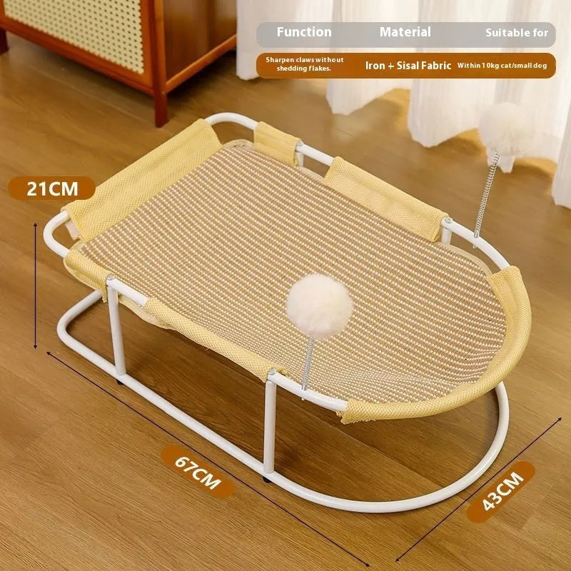 Large fabric pet kennel with bracket design for breathable summer use in grey colour