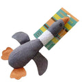 Blue duck-shaped dog plush toy with squeakers for small medium large breed dogs