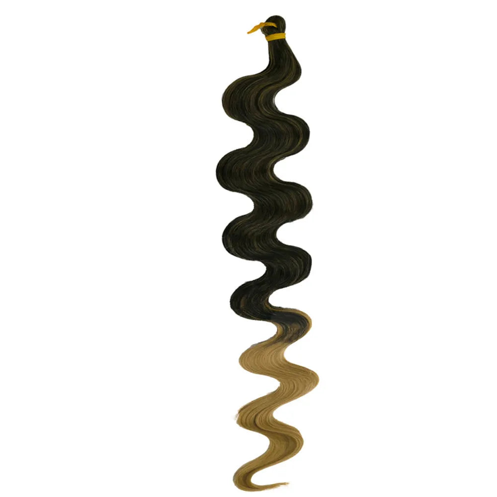 Long wine red synthetic wig with big waves, shown as a 24-inch crochet hair extension.