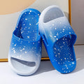 Gradient colour children's PVC summer slippers with non-slip soles in multiple size options