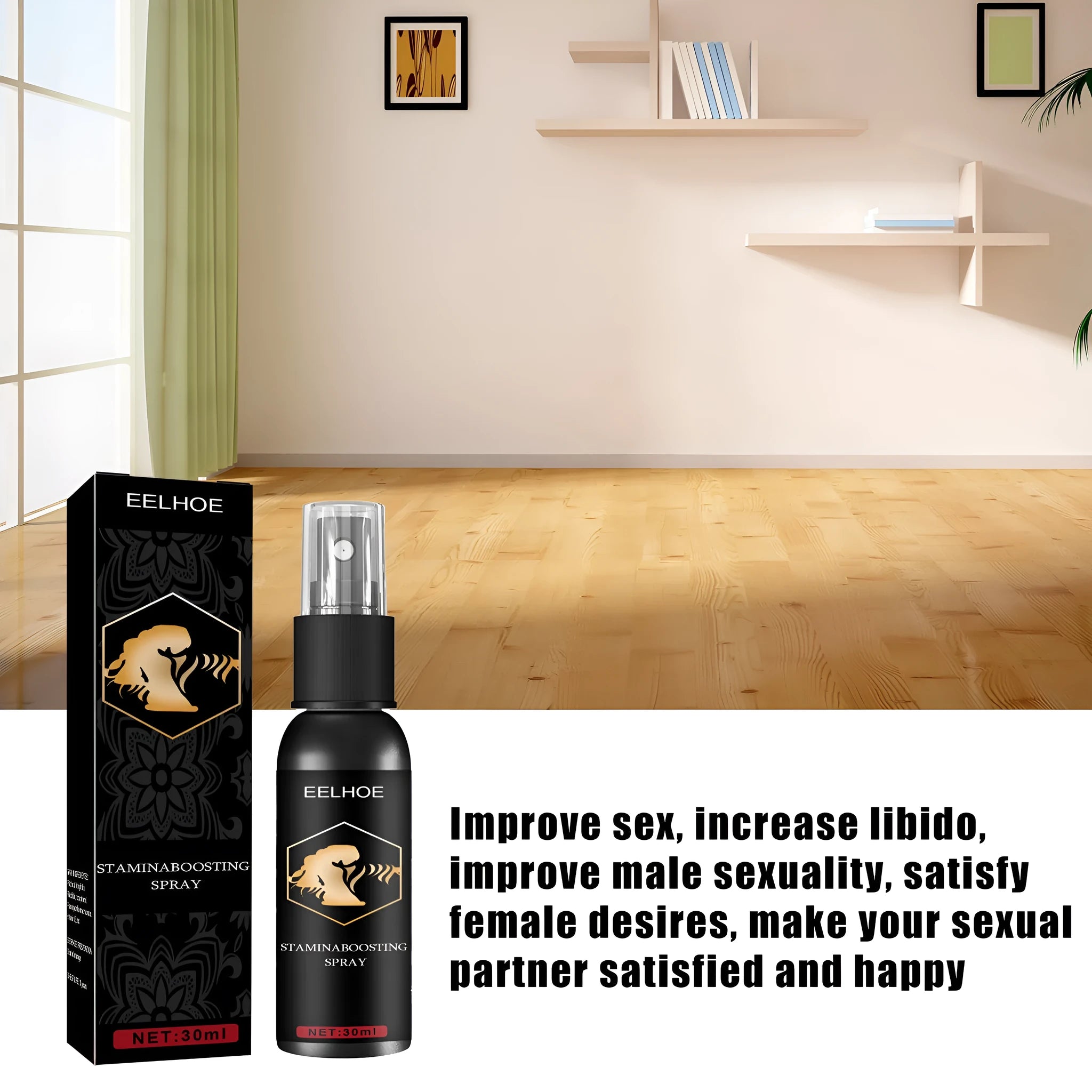 Men's body moisturising treatment oil spray for hip care in 30ml spray bottle
