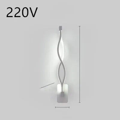 Nordic style LED wall lamp with a silicone shade mounted on a bedroom wall