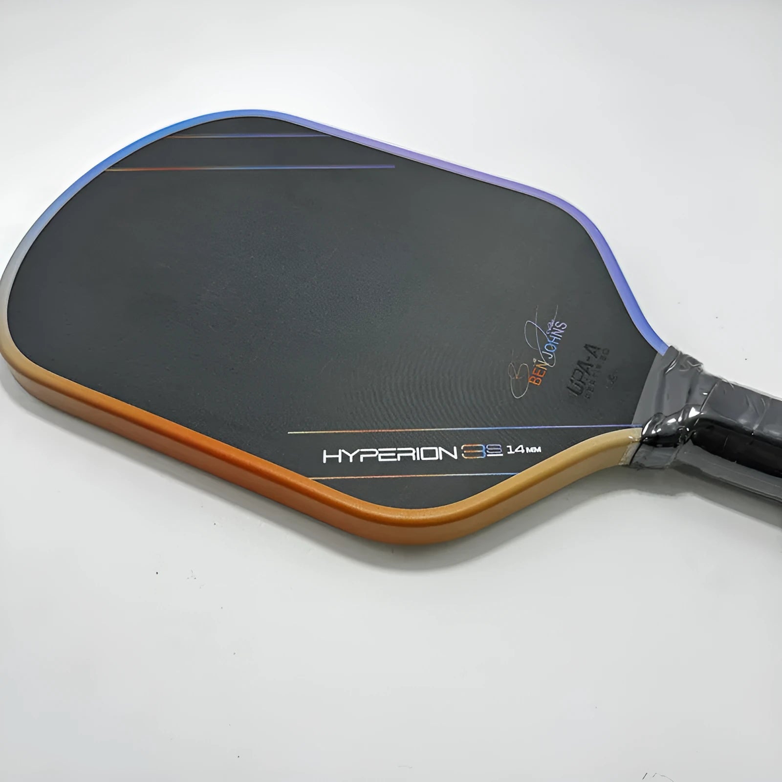 Aurora Multicolor Hyperion 3s pickleball racket with carbon fibre construction and matte finish