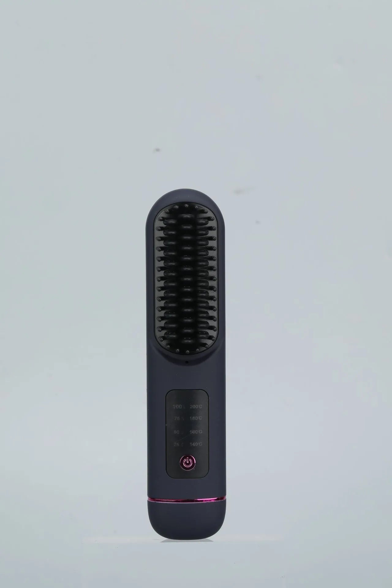 Household portable charging negative ion straight hair comb in white, dark blue, or grey colours
