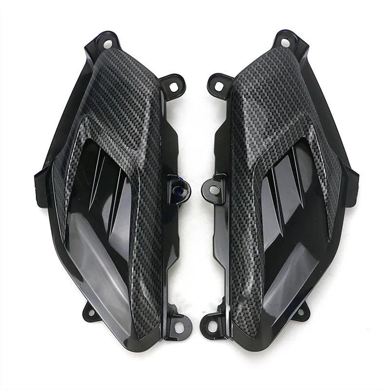 Pair of Yamaha NMAX carbon fibre LED side lamps for 125 and 155 models.