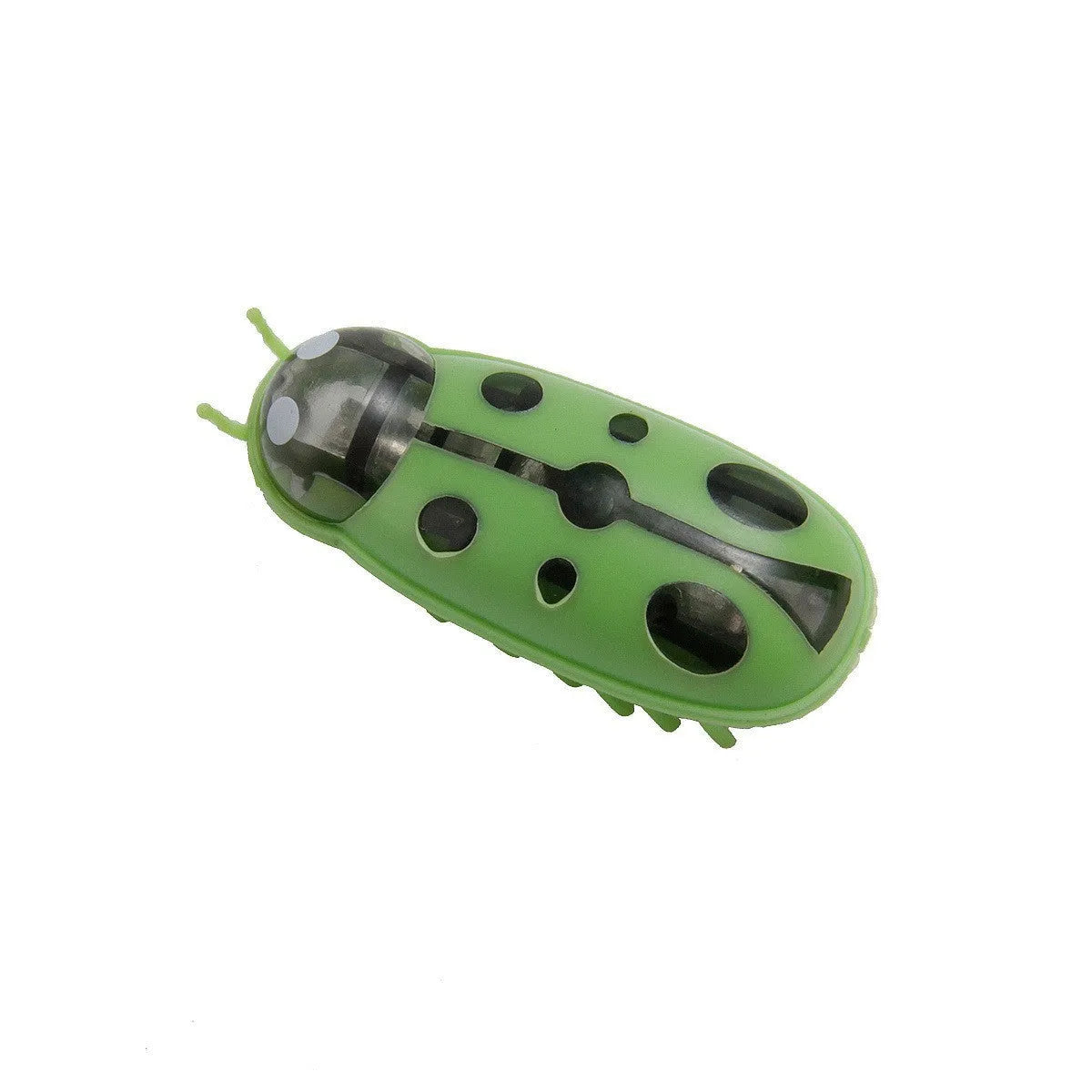 Small electric ladybird beetle toy for cats with automatic flip feature and crawling motion
