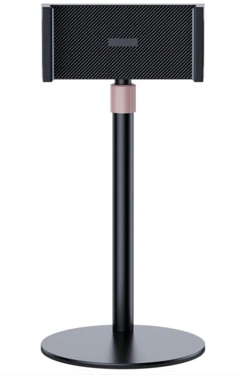 Adjustable lifting bracket for tablet computers showing telescopic arm extended to 200mm