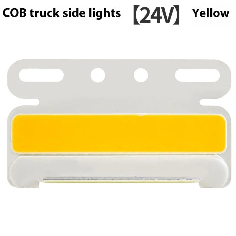 Truck side light with COB LED technology in 12V and 24V versions for ground tyre illumination